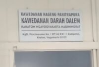 Kawedanan Hageng Darah Dalem Kraton Ngayogyakarta Hadiningrat adalah Kantor yang mengurus silsilah keturunan raja-raja Yogyakarta. (Dok. Ariyo)  