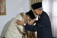 Calon presiden nomor urut 2, Prabowo Subianto bersilaturahmi ke Pondok P. esantren (Ponpes) Cipasung. (Dok. Tim Media Prabowo-Gibran)  