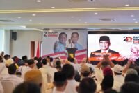 Sekjen Gerindra Ahmad Muzani menghadiri konsolidasi retusan kader dan para caleg Gerindra se daerah pemilihan Banten II. (Dok. Tim Media Gerindra)