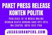 Hubungi WhatsApp Center: 0878 1555 7788 untuk mendapatkan paket khusus Press Release dengan Konten Politik. (Dok. Jasasiaranpers.com/Timothy Alden)  