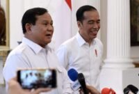 Presiden Joko Widodo bersama Capres nomor urut 2, Prabowo Subianto. (Dok. Presidenri.go.id)